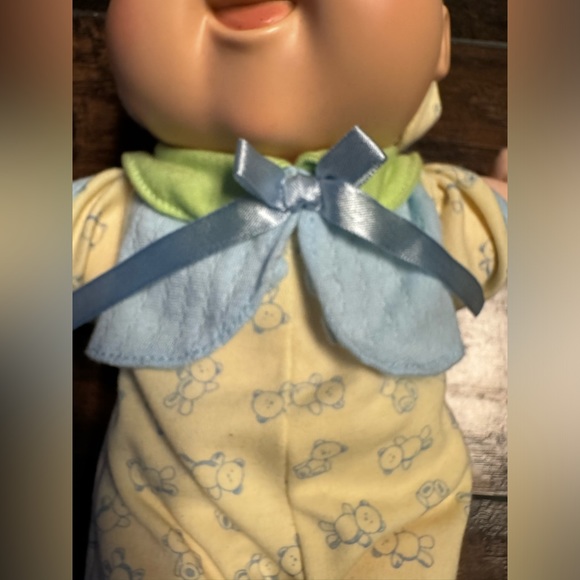 2004 Play Along Cabbage Patch Babies OAA Newborn Boy Blue Eye Rare Doll - Picture 3 of 8